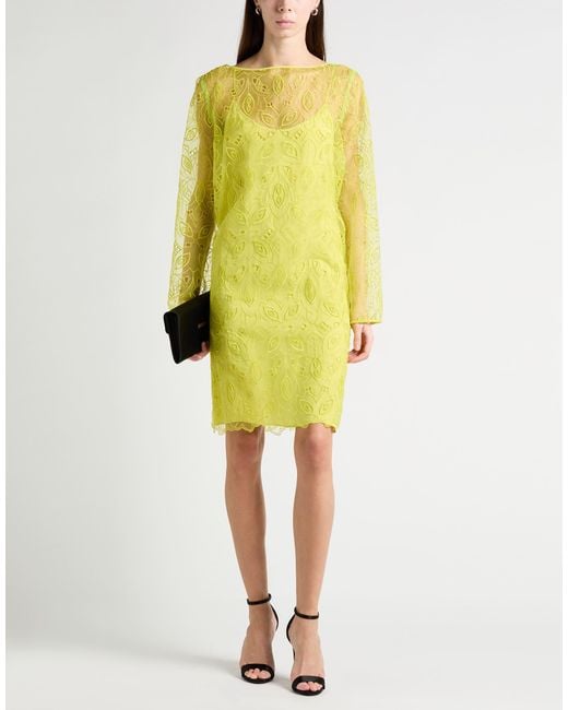 Max Mara Yellow Mini Dress