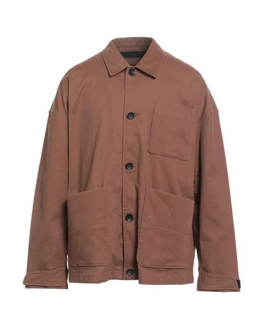 Rag & Bone Brown Jacket Cotton, Polyurethane for men