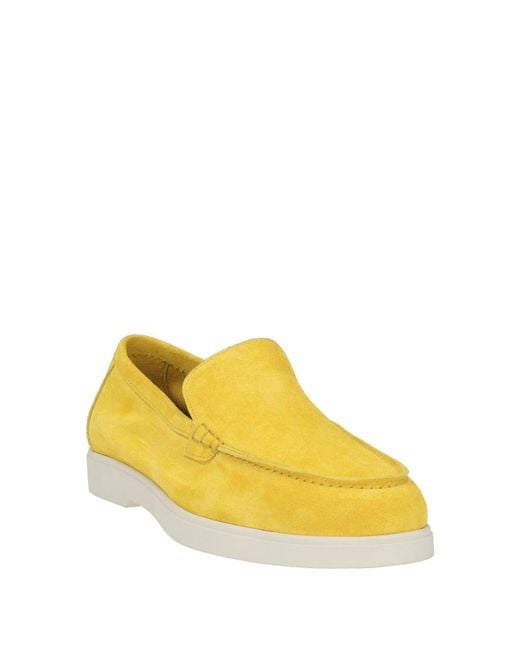 Moorer Yellow Loafers Leather for men