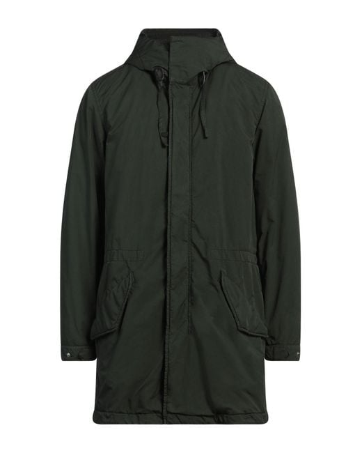 Aspesi Green Overcoat & Trench Coat for men