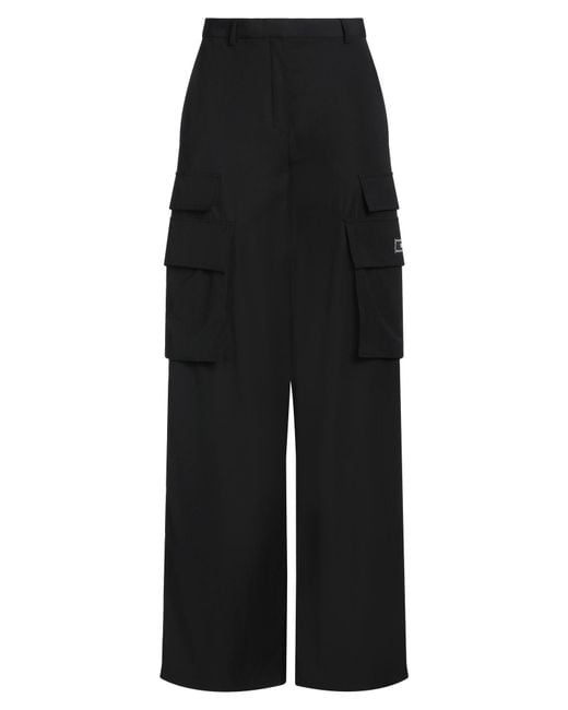 Versace Black Pants Virgin Wool
