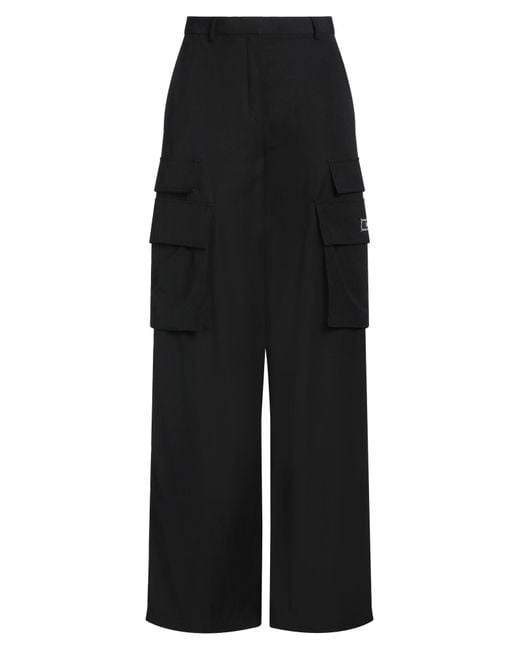 Versace Black Pants Virgin Wool
