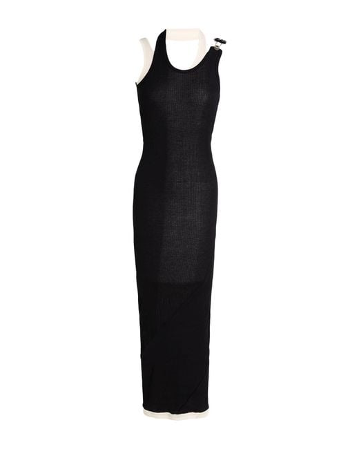 Jean Paul Gaultier Black Maxi Dress Cotton