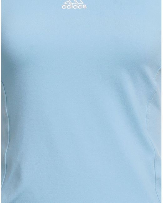 adidas Synthetic T-shirt in Sky Blue (Blue) | Lyst