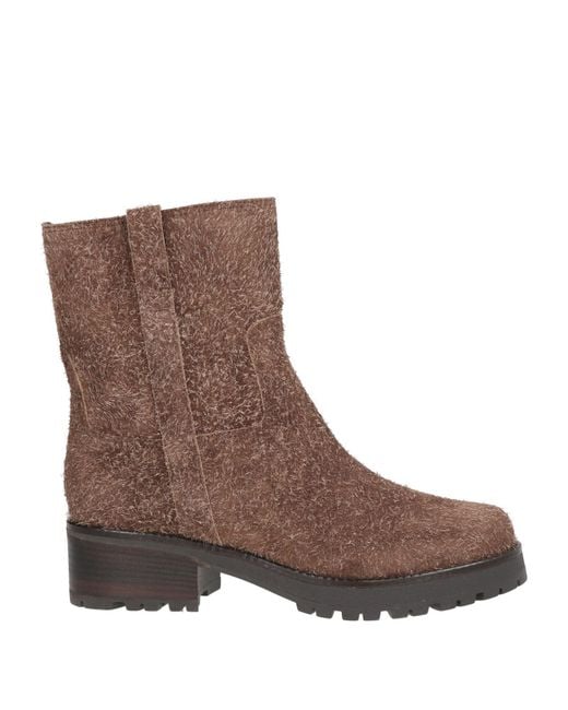 Antonio Barbato Brown Ankle Boots Leather
