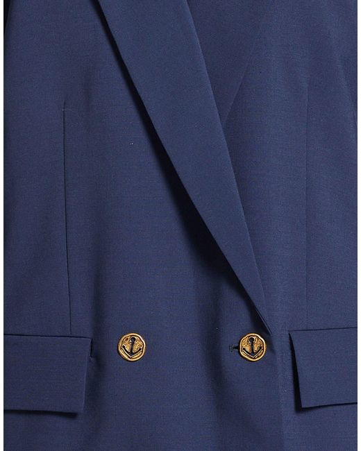 8pm Blue Blazer Polyester, Viscose, Elastane for men