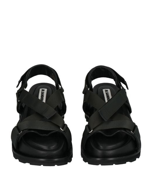 Jil Sander Black Sandals