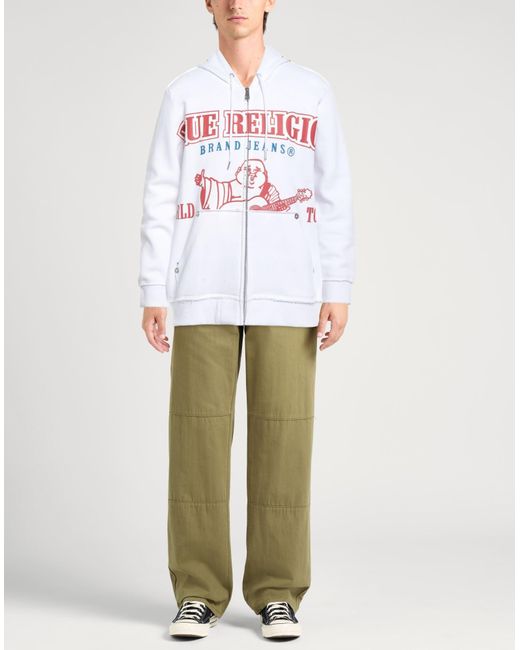 True Religion White Sweatshirt for men