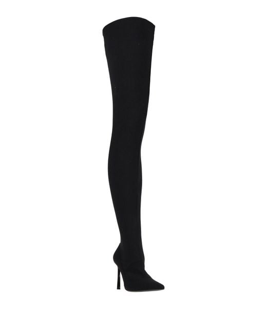 SERGIO ROSSI X WOLFORD Black Boot Polyamide, Elastane