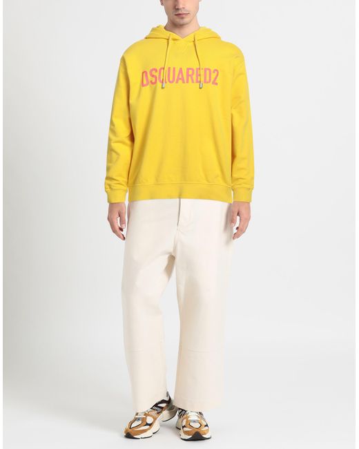 DSquared² Yellow Sweatshirt for men
