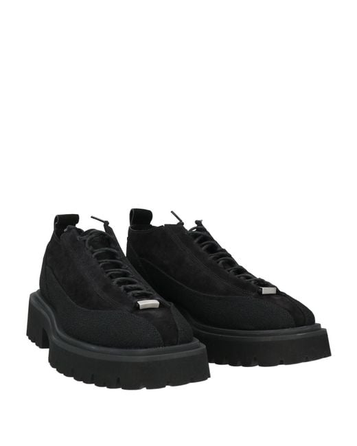 Ferragamo Black Lace-Up Shoes Calfskin for men