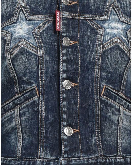 DSquared² Blue Denim Outerwear