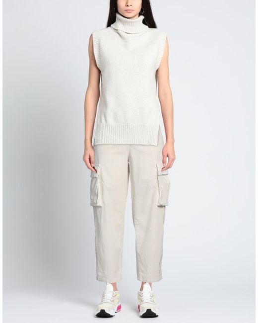 White Wise White Pants Cotton, Elastane