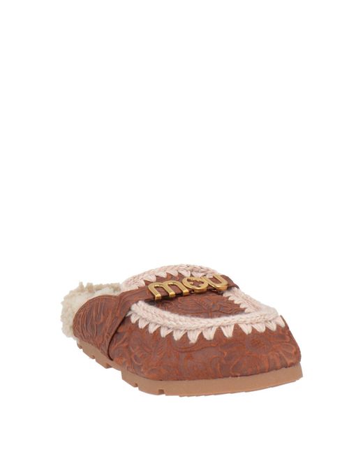 Mou Brown Mules & Clogs