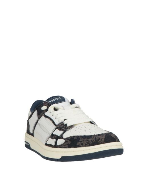 Amiri White Sneakers Leather, Textile Fibers for men