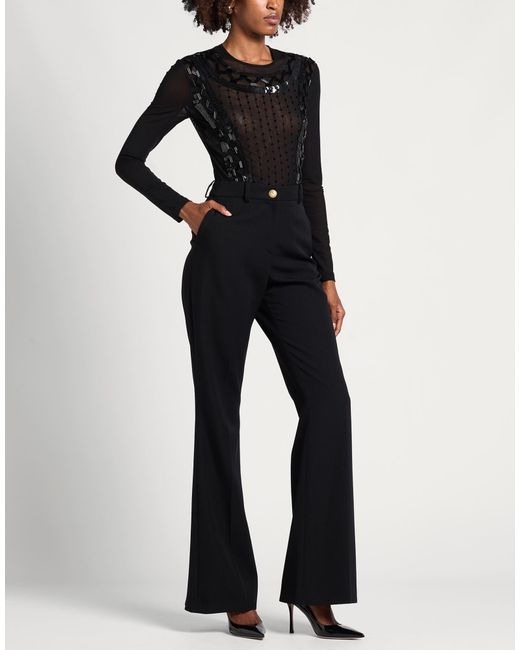 Alberta Ferretti Black Bodysuit Polyamide