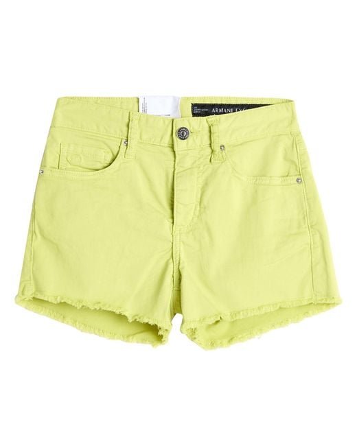 ARMANI EXCHANGE Yellow Shorts & Bermuda Shorts