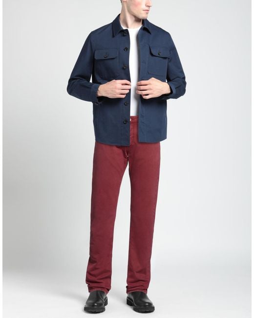 Hand Picked Red Brick Pants Cotton, Elastane for men