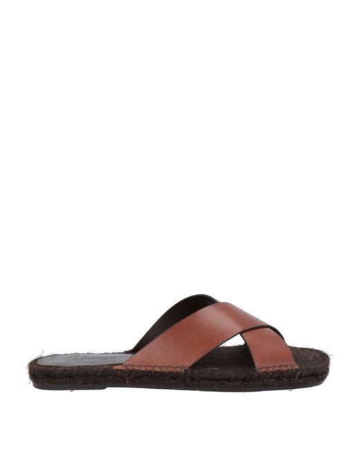 Castañer Men's Brown Espadrilles Leather