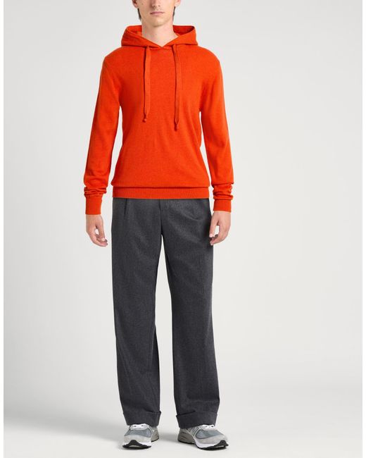 Alpha Studio Orange Sweater Wool for men