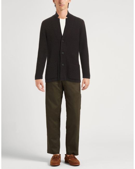 Alpha Studio Black Cardigan for men