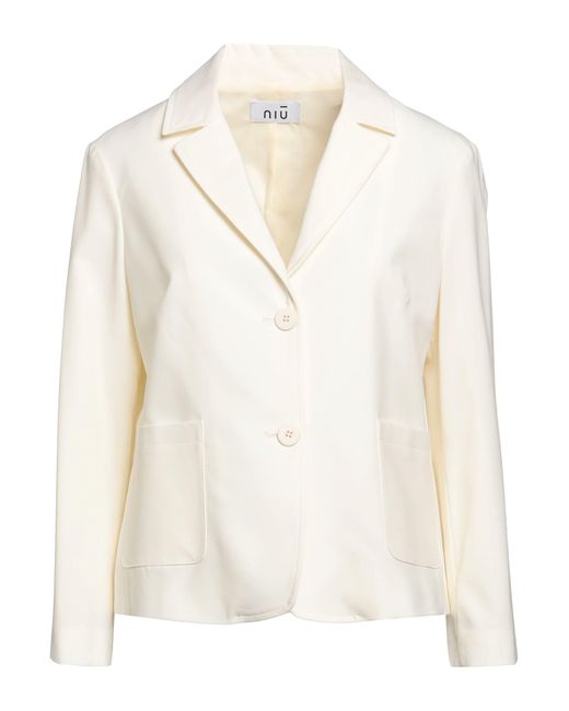 Niu Suit Jacket in White Lyst