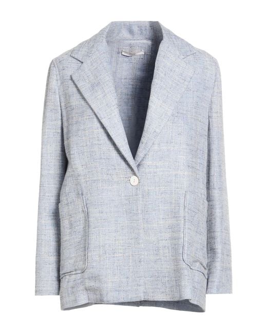 Fedeli Blue Sky Blazer Viscose, Virgin Wool, Linen
