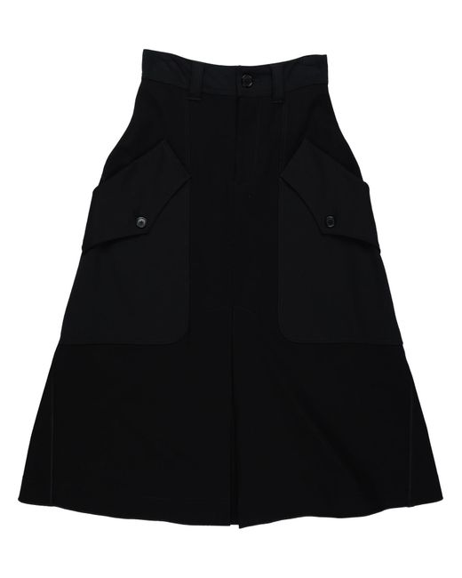 High Black Midi Skirt