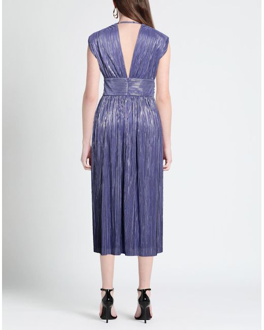 Sabina Musayev Purple Midi Dress