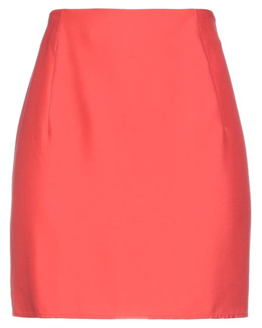 Dondup Red Mini Skirt
