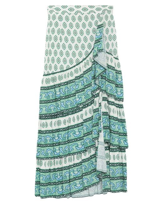 Sandro Blue Pants Viscose, Linen