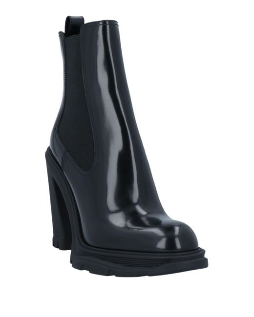 McQueen Black Ankle Boots