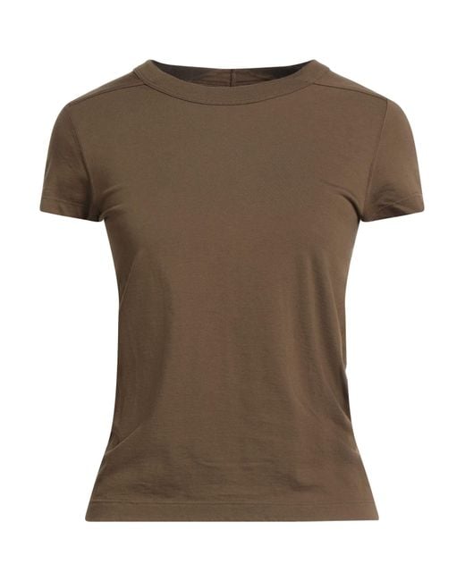 T-Shirt di Rick Owens in Brown