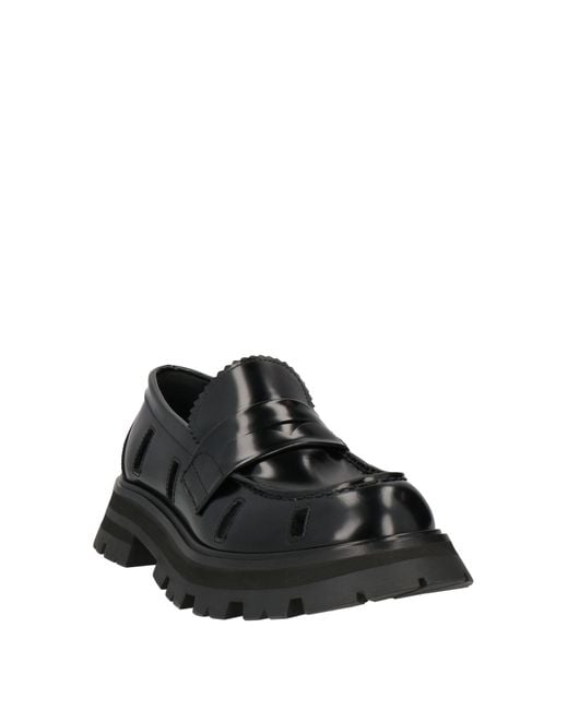McQueen Black Loafers