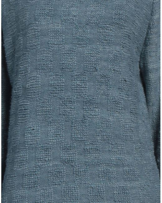 The Elder Statesman Blue Rollkragenpullover