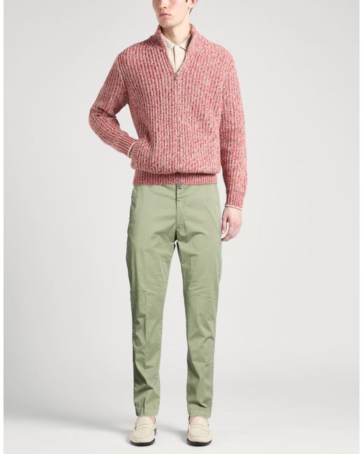 Barbati Green Pants Cotton, Elastane for men