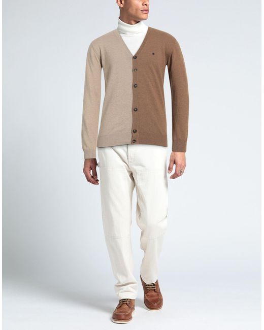 Cardigan di Manuel Ritz in Brown da Uomo