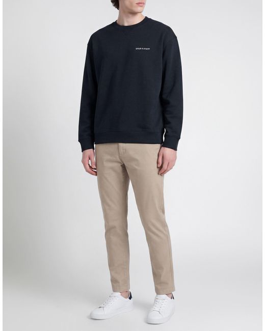 Lyle & Scott Blue Sweatshirt Cotton, Elastane for men
