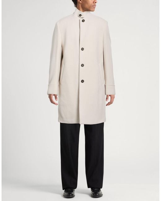Eleventy White Coat Wool, Polyamide, Cashmere for men
