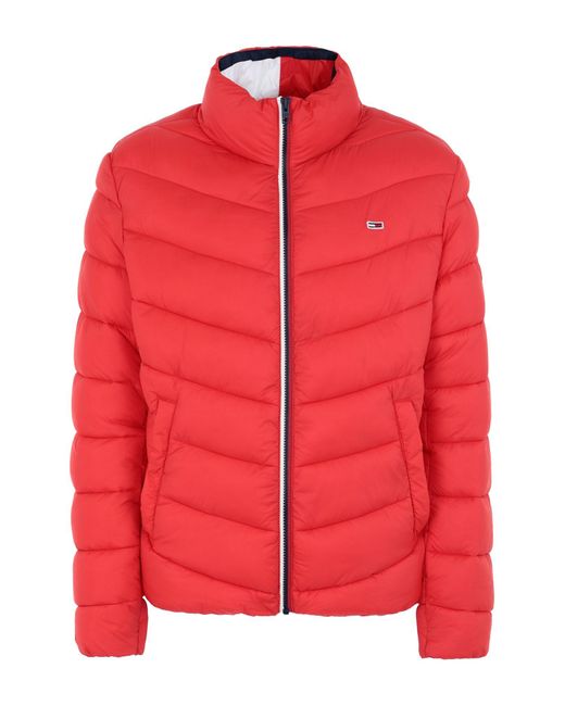 Tommy Hilfiger Red Synthetic Down Jacket for men