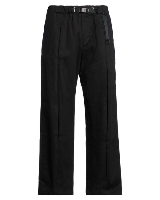 White Sand Black Pants for men