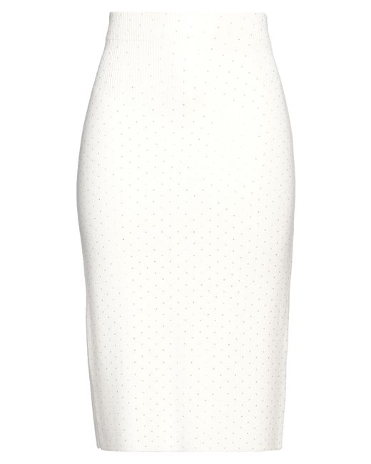 SIMONA CORSELLINI White Midi Skirt