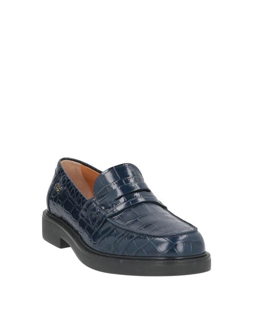 Tod's Blue Loafers Leather