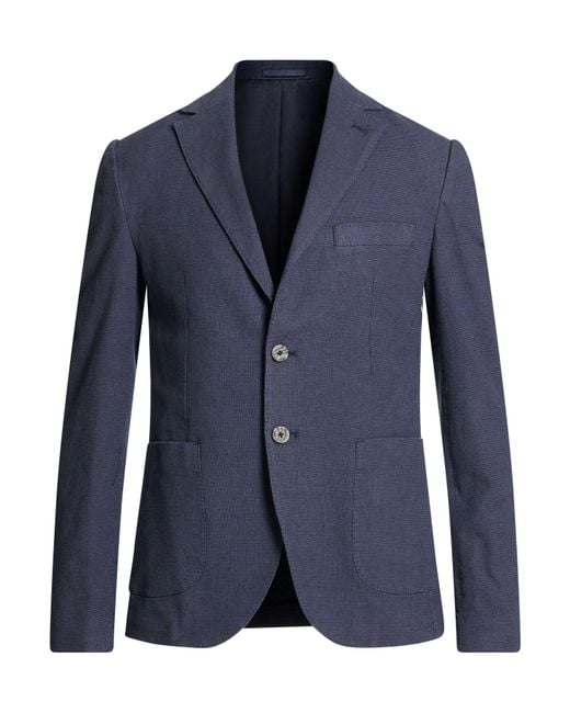 Yes Zee Blue Urban Blazer Cotton, Elastane for men