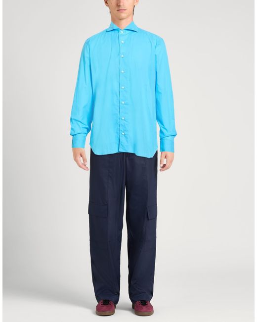 Truzzi Blue Shirts for men