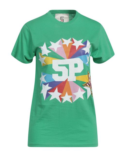 5 PROGRESS Green T-shirts