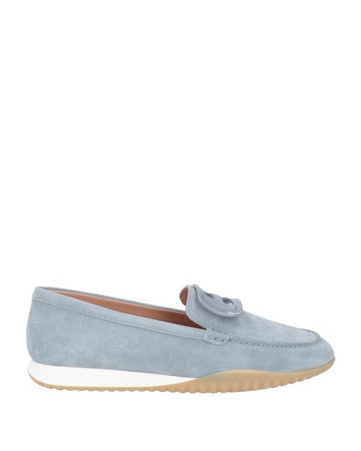 Hogan Blue Loafers Leather