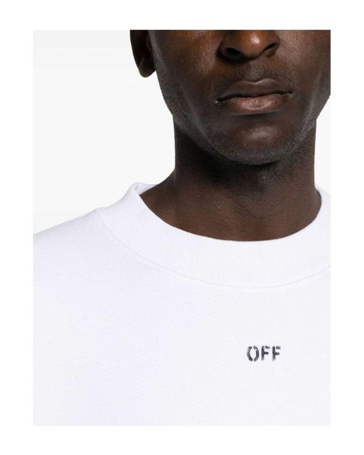 Off-White c/o Virgil Abloh Sweatshirt in White für Herren