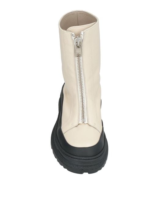 MSGM White Ankle Boots