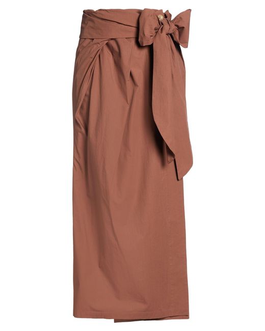 Alysi Brown Maxi Skirts